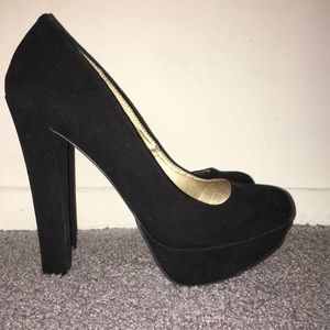 Black high heels